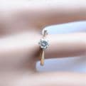 Vintage Solitaire Diamond Engagement Ring 9Ct Solid Gold - Good Stone .20 Carat